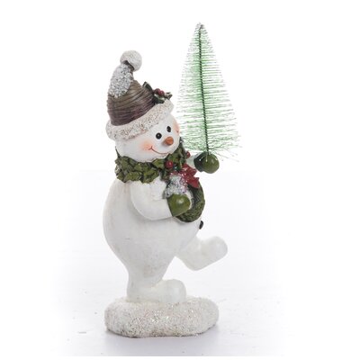 resin snowman statue outdoor